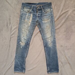 Dyer & Jenkins - Custom Distressed Jeans - 33 x 33